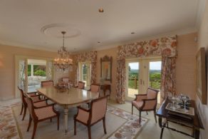 Dining Room with Walk-out to Deck - Country homes for sale and luxury real estate including horse farms and property in the Caledon and King City areas near Toronto