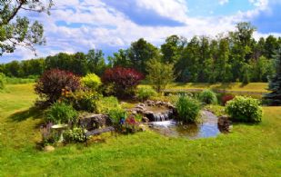 Waterfall - Country homes for sale and luxury real estate including horse farms and property in the Caledon and King City areas near Toronto