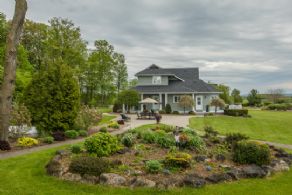 Patio on West Side of Home - Country homes for sale and luxury real estate including horse farms and property in the Caledon and King City areas near Toronto