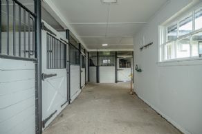 Stable interior - Country homes for sale and luxury real estate including horse farms and property in the Caledon and King City areas near Toronto
