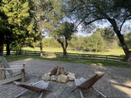 Patio Overlooking Pond and Grounds - Country homes for sale and luxury real estate including horse farms and property in the Caledon and King City areas near Toronto