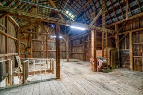 Interior of Barn Loft - Country homes for sale and luxury real estate including horse farms and property in the Caledon and King City areas near Toronto
