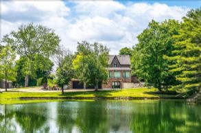 View across Pond - Country homes for sale and luxury real estate including horse farms and property in the Caledon and King City areas near Toronto
